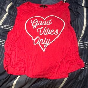 Good Vibes Only Sleevless Shirt